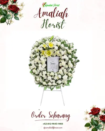 Krans Bunga Duka Cita di Sambirejo